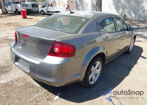 2013 Dodge Avenger Se из США, поврежденный, VIN 1C3CDZAB8DN566345